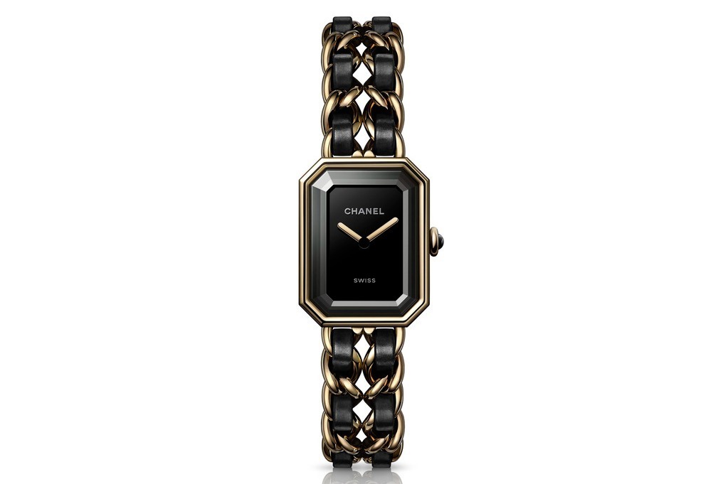 シャネルのウィメンズ腕時計「プルミエール」復刻、ゴールドケース×チェーンブレスレット - ファッションプレス